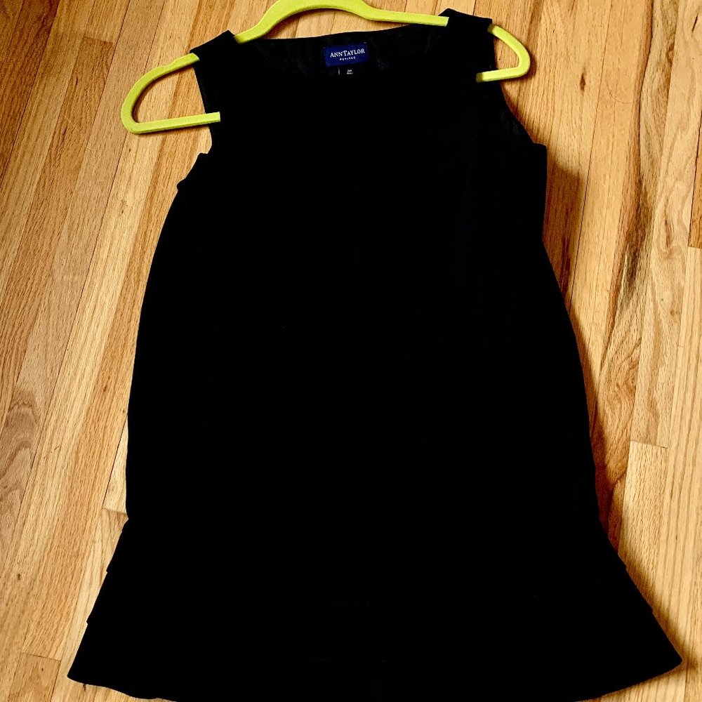 Ann Taylor Black Two Piece Skirt Set